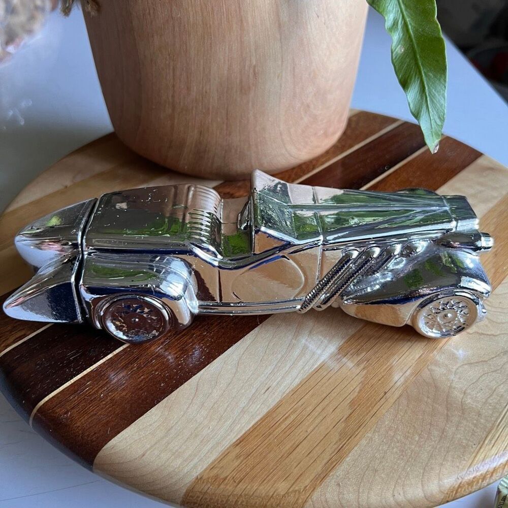 Avon Silver Duesenberg Car Decanter, which was originally marketed for Wild Coun